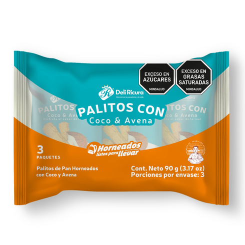PALITO CON COCO Y AVENA 30G DELIRICURA