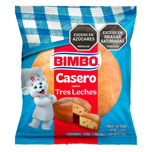 PONQUE BIMBO 200G CASERO 3 LECHES