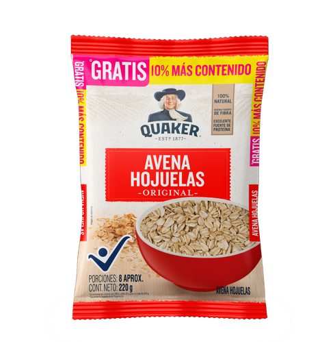 AVENA QUAKER 220G HOJUELA