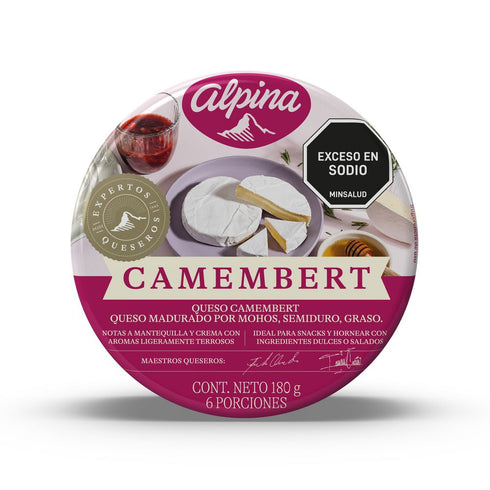 queso alpina 180g camembert