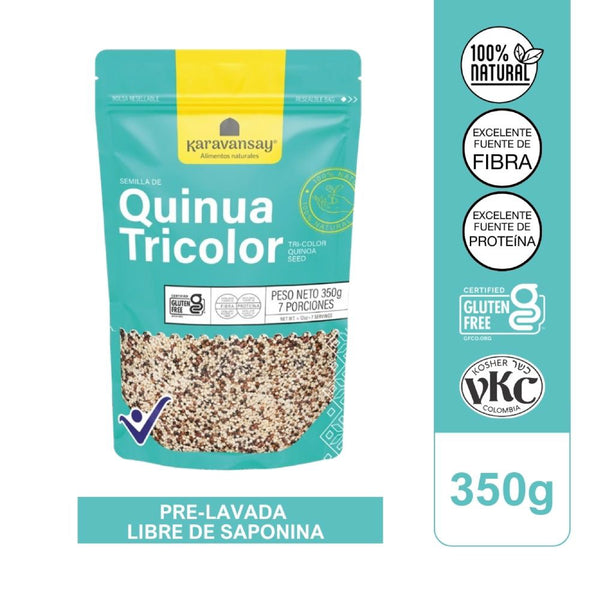 QUINUA KARAVANSAY 350G SEMILLA TRICOLOR