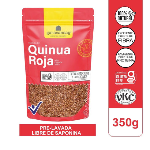 QUINUA KARAVANSAY 350G SEMILLA ROJA