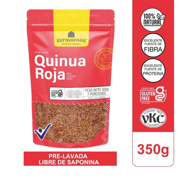 QUINUA KARAVANSAY 350G SEMILLA ROJA