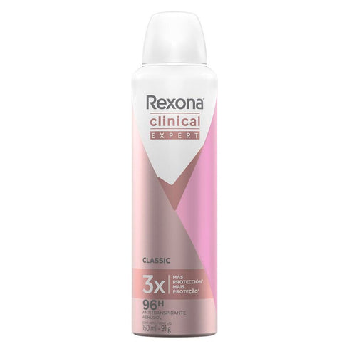 desod rexona 150ml aerosol clinic expert