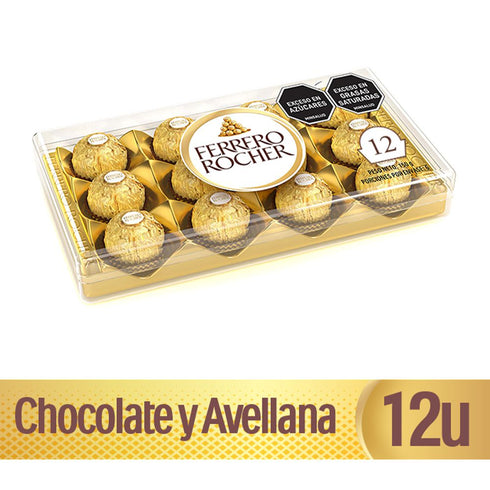 chocolate rocher 12u 150g