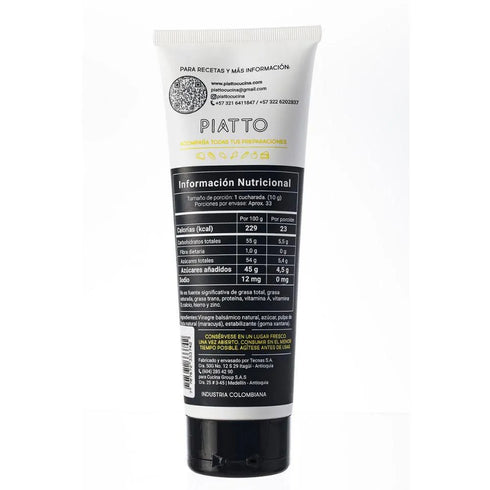 VINAGRE BALSAMICO PIATTO 330G MARACUYA