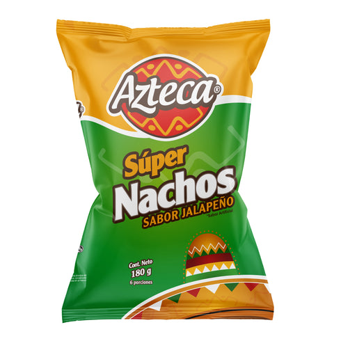 NACHOS AZTECA 180G JALAPENOS