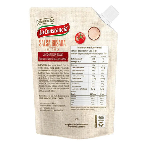 SALSA ROSADA CONSTANCIA 1000G