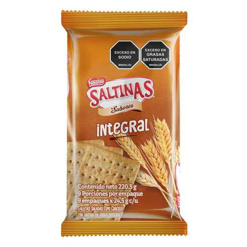GALLETA SALTINAS INTEGRALES 9U 220.5