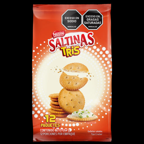 GALLETA SALTINAS TRIS 12U X 21G
