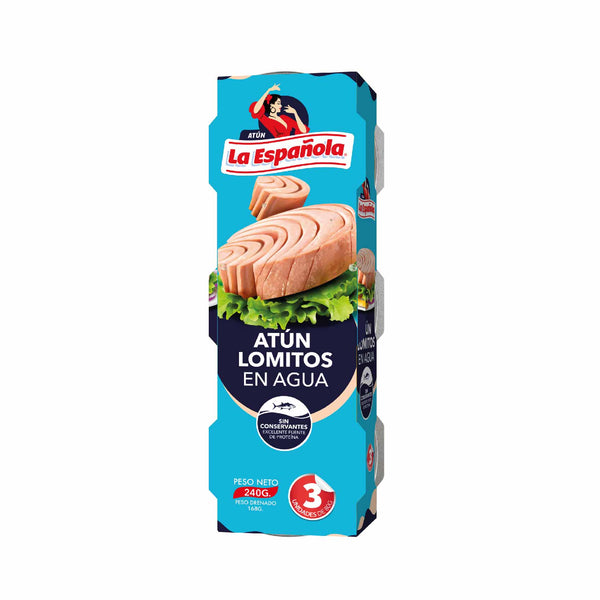 ATUN LA ESPAÑOLA 3U 80G LOMOS EN AGUA