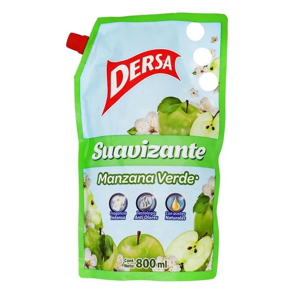 SUAVIZANTE DERSA 800ML MANZANA VERDE DP