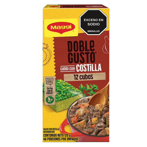 CALDO MAGGI DOBLEGUSTO 12U/120G COSTILL