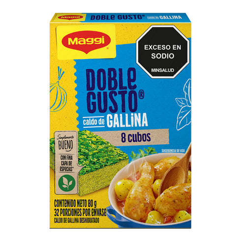CALDO MAGGI 8U DOBLE GUSTO GALLINA