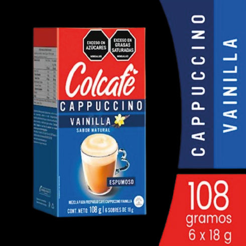 CAFE CAPPUCCINO COLCAFE 6U 108G VAINILLA