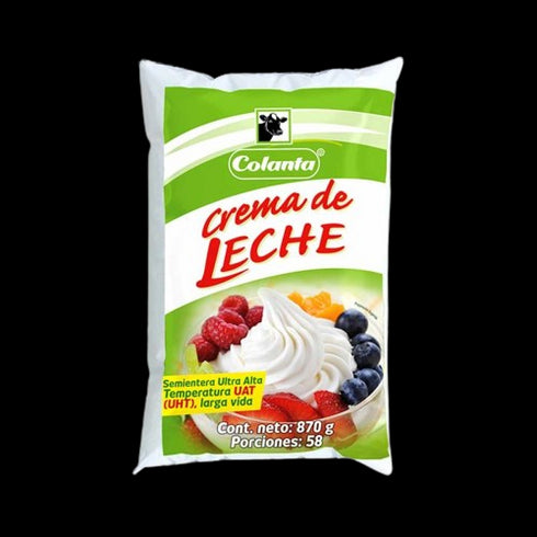 CREMA DE LECHE COLANTA 870G