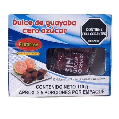 BOCADILLO FRUTIREY 110G SIN AZUCAR GUAYA