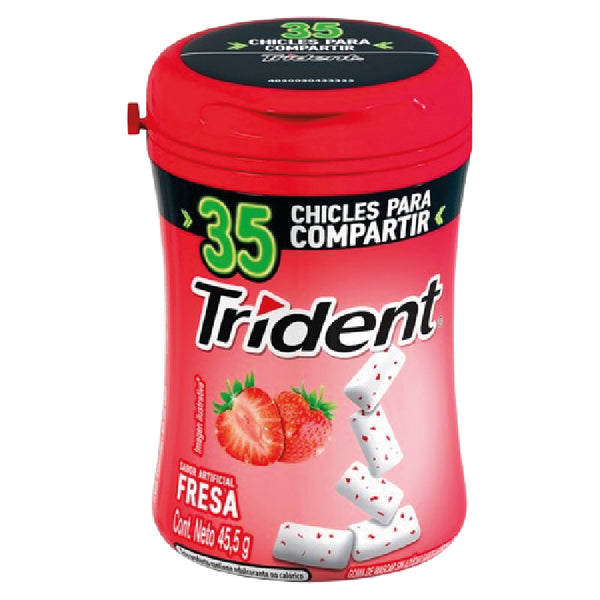 CHICLETS TRIDENT 35U BOTELLA FRESA