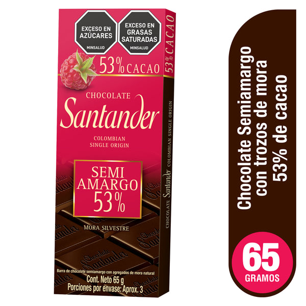 CHOCLATINA SANTANDER 70G 53 MORA