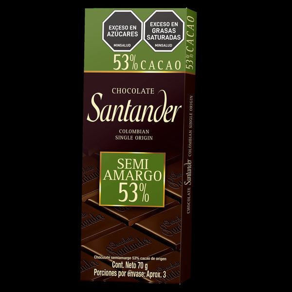 CHOCOLATE SANTANDER 70G 53% CACAO