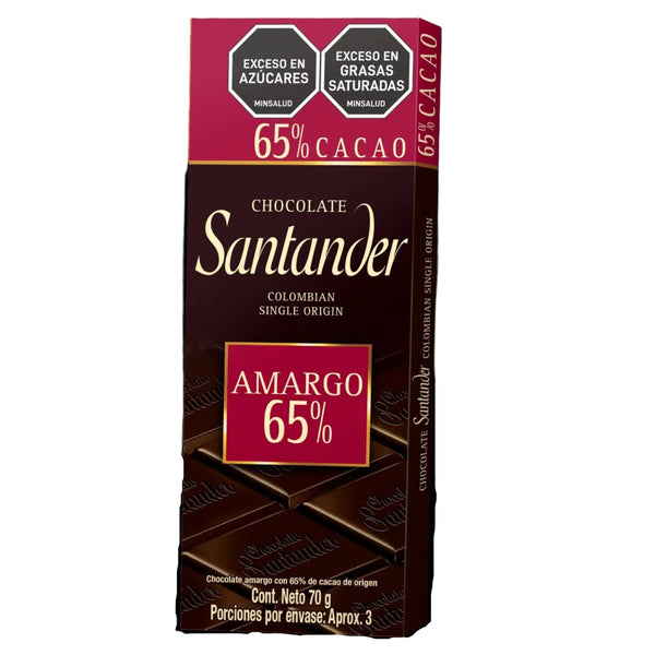 CHOCOLATINA SANTANDER 70G 65 CACAO