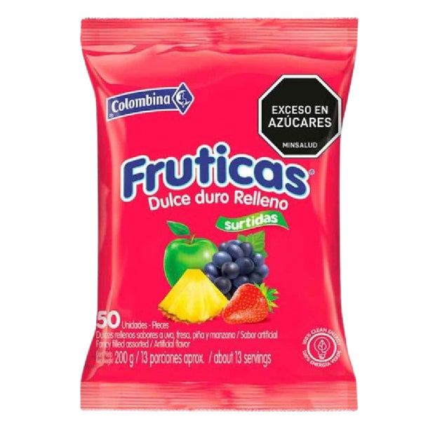 CONFITE FRUTICAS COLOMBINA 200G 50U