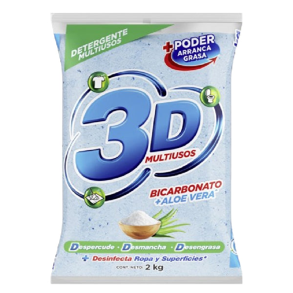 DETERG 3D 2000G POLVO MULTIUSOS