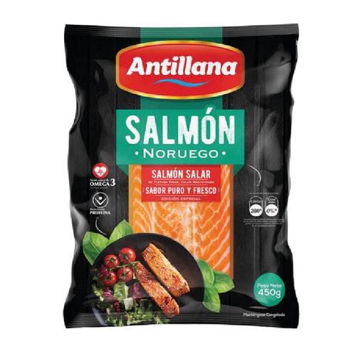 FILETE SALMON ANTILLANA 450G NORUEGO