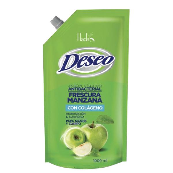 JABON LIQ DESEO 1000ML MANZANA VERDE DP