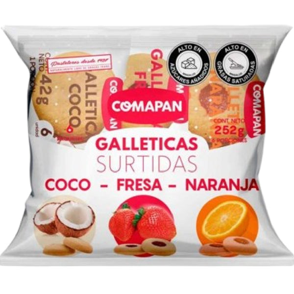 GALLETA LONCHERA COMAPAN 6U 252G SURTID