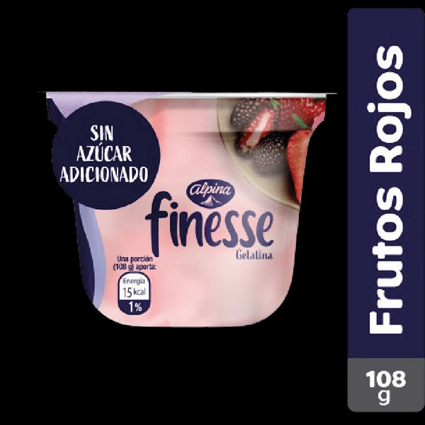 GELATINA ALPINA 108G FINESSE FTOS ROJOS