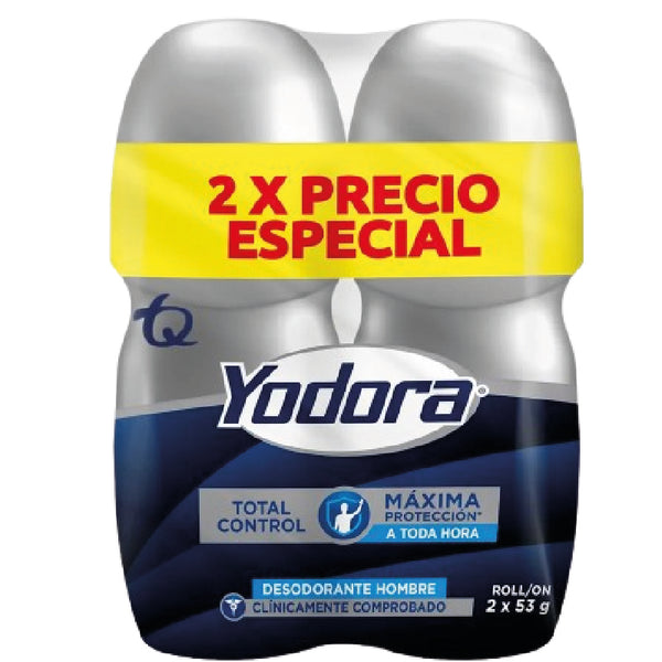 DESODORANTE YODORA 2U 106G TOTAL CTR ROL