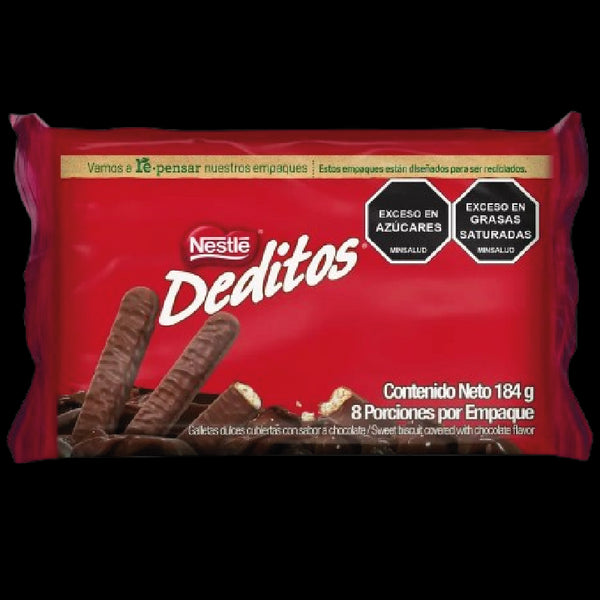 GALLETA DEDITOS 184G RECUBIERTA