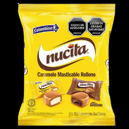 CONFITE NUCITA 250G CARAMELO MASTICABLE