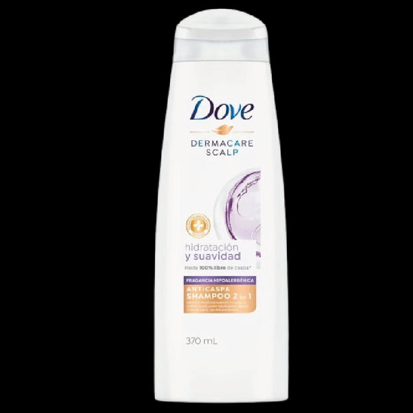 SHAMPOO DOVE 370ML 2EN1 HIDRAT/SUAVIDAD