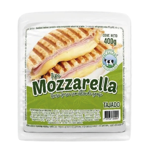 QUESO MOZARELLA GALAN 400G TAJADO