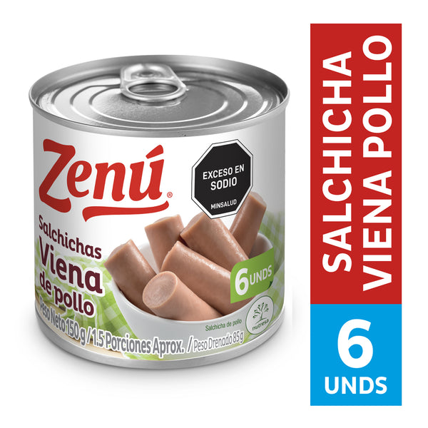 SALCHICHA VIENA POLLO ZENU 150G