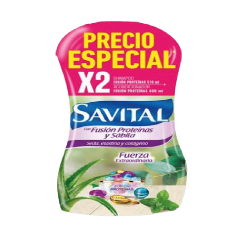 SH SAVITAL 510ML+ACOND 490ML FUSION/PRO