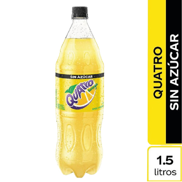 GASEOSA QUATRO 1500ML TORONJA S/AZUCAR