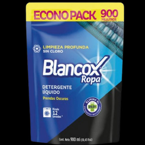 DETERG LIQ BLANCOX 900ML ROPA OSCURA