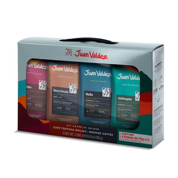 CAFE JUAN VALDEZ KIT SACHETS ORIGEN X4 280G