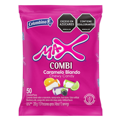 CONFITE MAX COMBI 200G 50U
