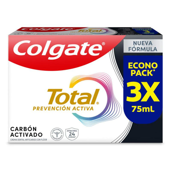 CREMA COLGATE 3U 75ML T/12 CARBON ACTIV