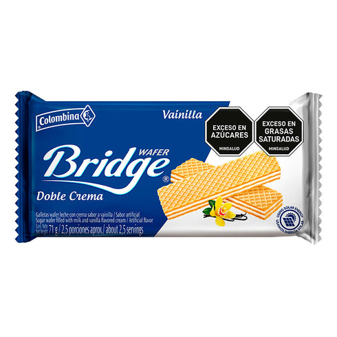 GALLETA BRIDGE 77G MINITACO VAINILLA