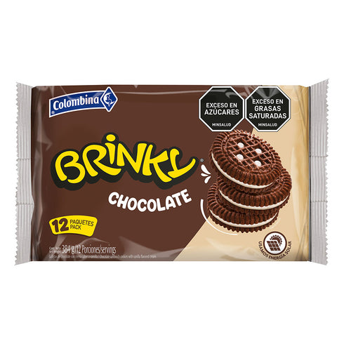 GALLETA BRINKY COLOMBINA 384G CHOCOLATE