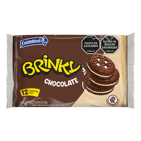 GALLETA BRINKY COLOMBINA 384G CHOCOLATE