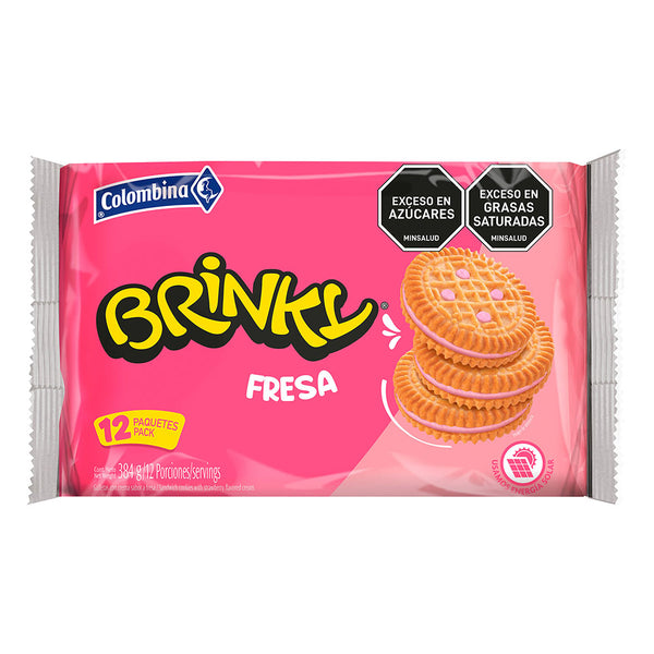 GALLETA BRINKY COLOMBINA 384G FRESA