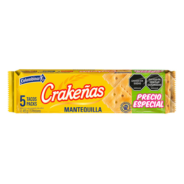 GALLETA CRAKENAS 5U 405G MANTEQUILLA