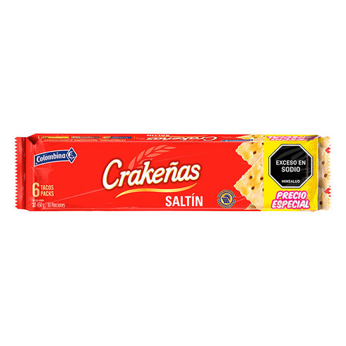 GALLETA CRAKENAS 6U 450G SALTIN