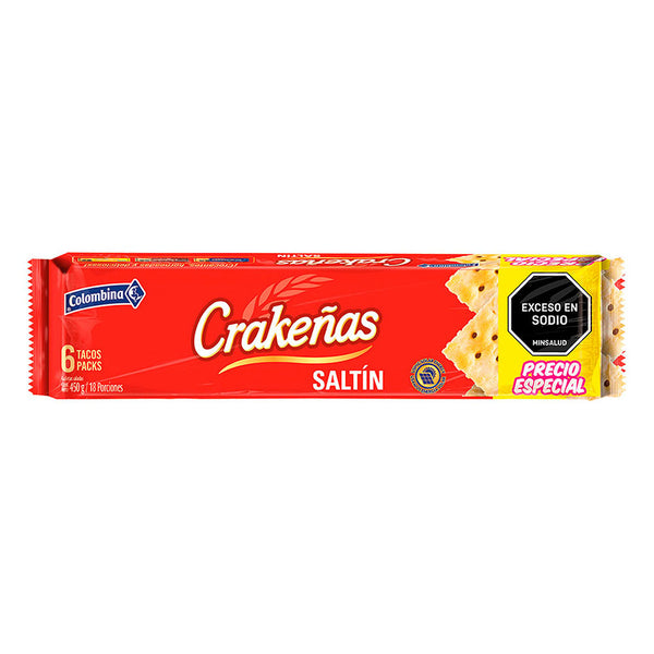 GALLETA CRAKENAS 6U 450G SALTIN